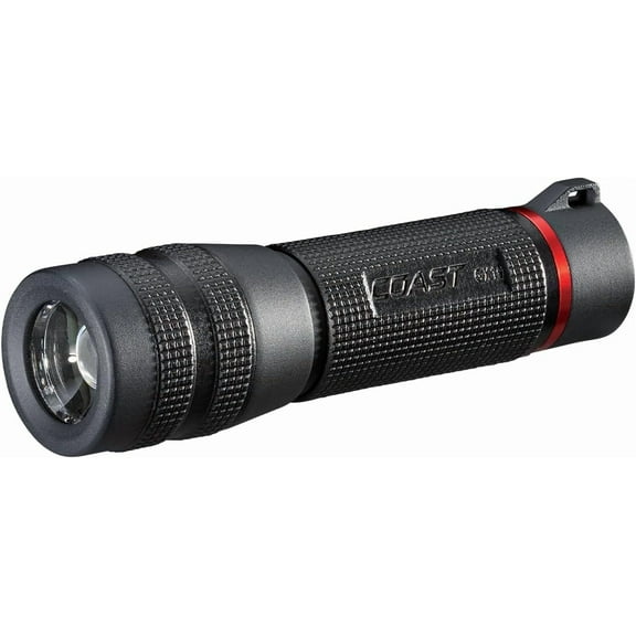 GX10 550 Lumen Compact & Waterproof Dual Power LED Flashlight with Grip-Textured Handle, 4 Light Modes, Twist Focus & Pure Beam Technology