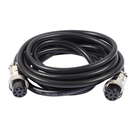 GX16 8 Pins Double Female Head Aviation Socket Connector Electrical Cable 2m