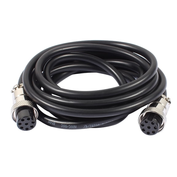 GX16 8 Pins Double Female Head Aviation Socket Connector Electrical Cable 2m