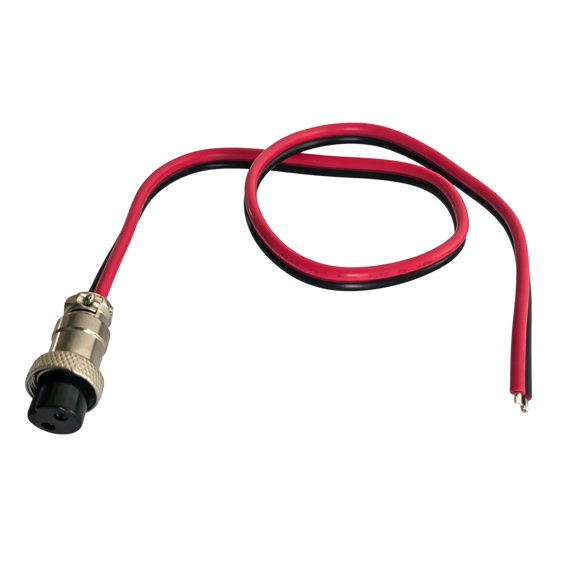 GX16 2 Pin Female Cable, Open End 2 Wire Pigtail for Camera Power, Stage Light Repair and Equipment Wiring Tasks