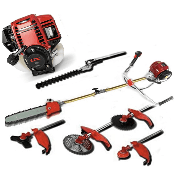 GX35 6 in 1 trimmer 4 stroke gas weed eater brush cutter weed wacker garden motor