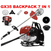 GX35 Backpack 7 IN 1 Grass Eater 4 Strokes Cordless String Trimmer Lawn Trimmer