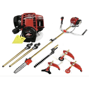 GX35 Brush Cutter Multi Gasoline Grass Cutter strimmer Shear 4 Strokes Weed Eater Pole Saw +2 Extension rods