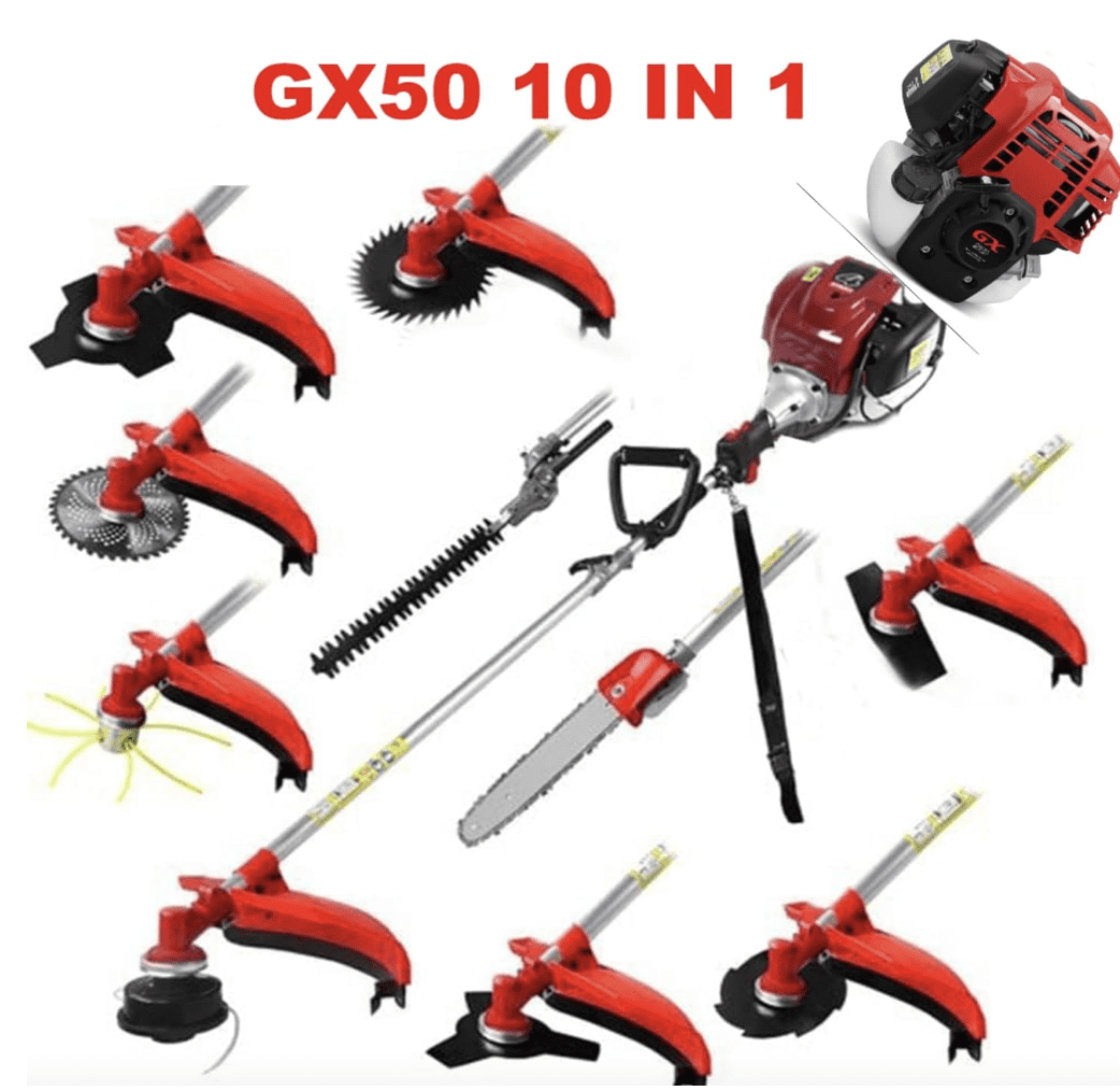 GX50 4 strokes 10 in 1 string trimmer brush cutter 4 strokes weed eater lawn mower strimmer