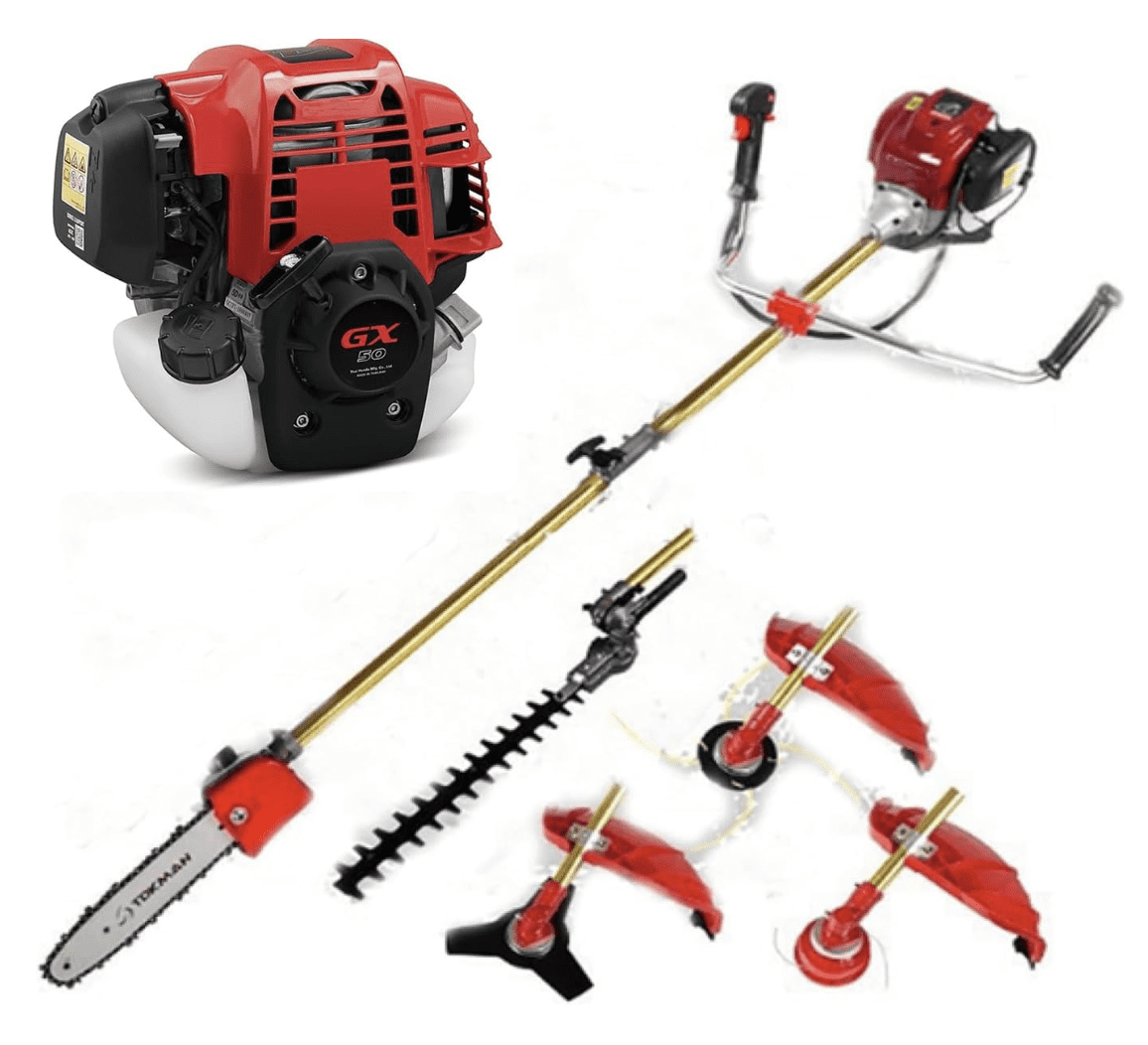 GX50 weed wacker 4 strokes 5 in 1 gas weed eater brush cutter grass trimmer