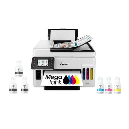 Canon - MAXIFY MegaTank GX6020 Wireless All-In-One Inkjet Printer - White