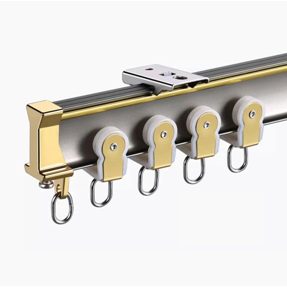 GXCZ Bendable Curtain Railing, L Shape U Shape Flexible Curtain Tracks And Fittings For Hotel/Hospital/Dining Room(Wall Mount,27ft/823cm)