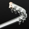 thumbnail image 1 of GXCZ Curtain Rods 70-600cm Bendable Curtain Track Ceiling/Wall Mounted, Sliding Curtain Rail Set For Curved Shower Curtain &amp; Rv(Champagne-ceiling,200cm(2 * 1m)), 1 of 7