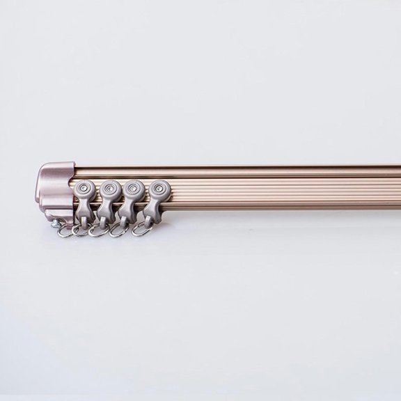 GXCZ Curtain Rods Curtain Rail Ceiling Curtain Track Bendable Flexible Curtain Rod Room Divider With Installation Material, Ceiling Or Wall Mount For Curtain Rail, Rv Curtain Track, Shower Window Curtain(Gold-ceiling,1