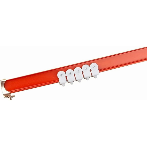 GXCZ Curtain Rods Curtain Track, Ceiling Curtain Track, Curved Metal Curtain Rail Room Divider Curtain Rod With Multiple Mute Rollers Easy Installation(Ceiling Mount,100cm/3.2ft)