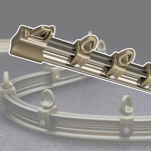 GXCZ Curtain Rods Curved Curtain Track - Wall/Ceiling Mount, Room Divider Shower Curtain Rod Track(Ceiling Mount,500cm/16.4ft)