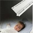 thumbnail image 1 of GXCZ Curtain Rods Double Curtain Track (Ceiling Mount) Heavy-Duty Conjoined Curtain Rails, Room Divider Ceiling Track System For Living Room/Bedroom/Shower/Rv(Black,120cm), 1 of 7