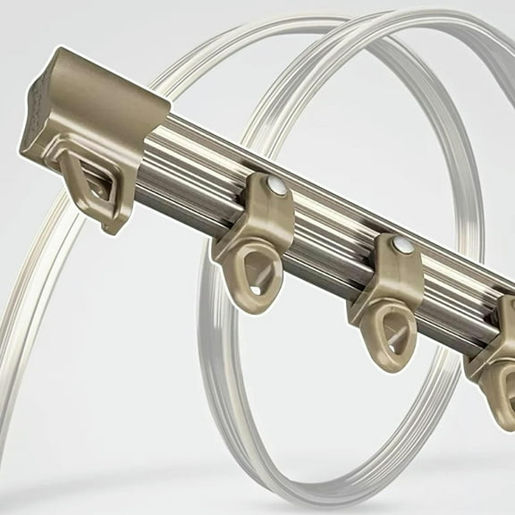 GXCZ Curtain Rods Flexible Curtain Pole Track, Ceiling/wall Mounted Curtain Track System, 100 Cm To 800 Cm Long,(Ceiling Mount,100cm/3.2ft)