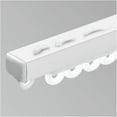 thumbnail image 1 of GXCZ Curtain Rods For Windows Self Adhesive Curtain Track, 70 100 200 300 600cm Curtain Rail, Curtain Single Tracks System, Room Divider Heavy Duty Drop Slide Ceiling Track For Rv, Hospital(Black,160cm-5.2ft(2 * 80cm)), 1 of 7