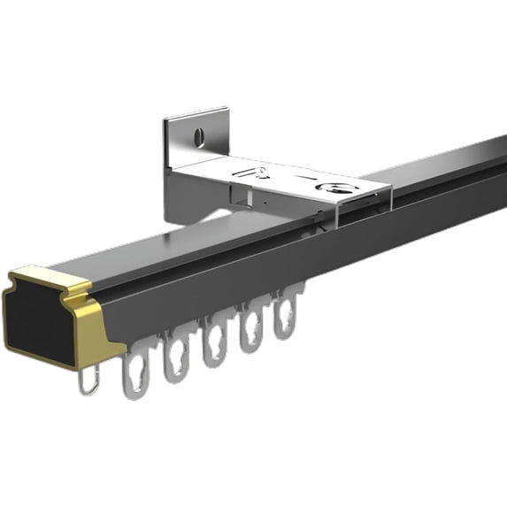 GXCZ Curtain Rods Heavy Duty Curtain Track System Set, 70-600cm/2.2-19 ...