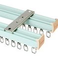 thumbnail image 1 of GXCZ Curtain Rods For Windows Curtain Track, Ceiling Curtain Track, Aluminum Alloy Curtain Track for Ceiling, Heavy Duty Curtain Rail Bar for Sliding Glass Door/Balcony/Garage(300cm/9.8ft), 1 of 7