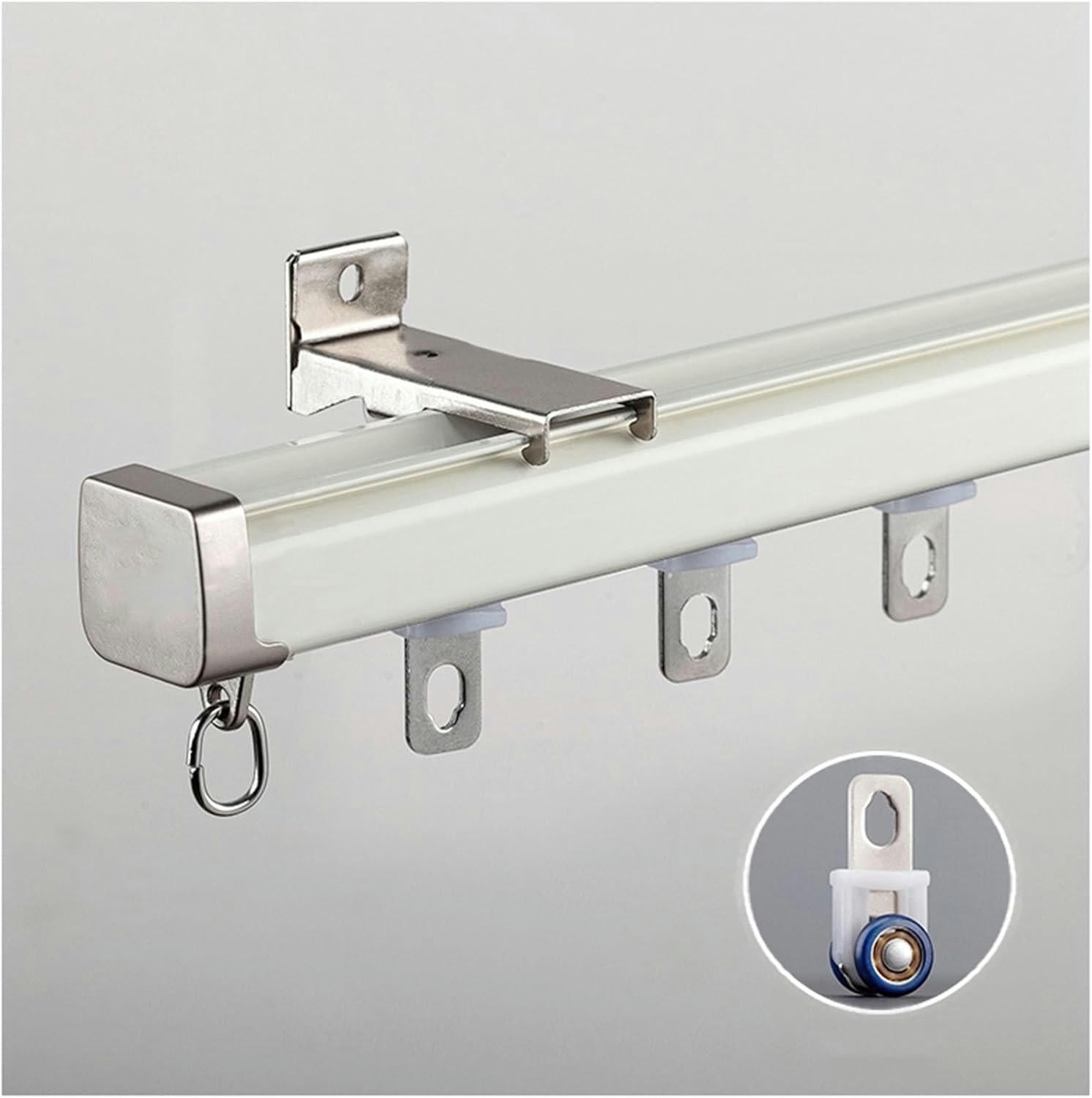 GXCZ Curtain Rods For Windows Single Curtain Rail Track Ceiling/Wall ...