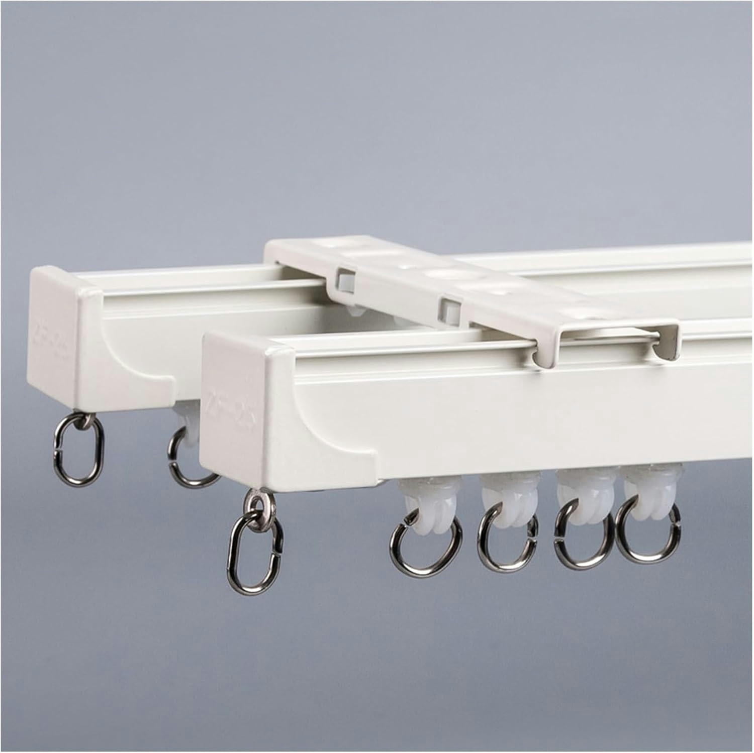 Curtain Rod Railing GXCZ Double Curtain Rod For Windows, Aluminum Curtain Track For Ceiling ...