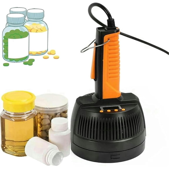 GXCZ Food Saver Vacuum Sealer Machine Electromagnetic Induction Sealer Bottle Sealing Machine, 20-100mm Handheld Magnetic Bottle Cap Sealer for PP PET Glass Bottle Cap