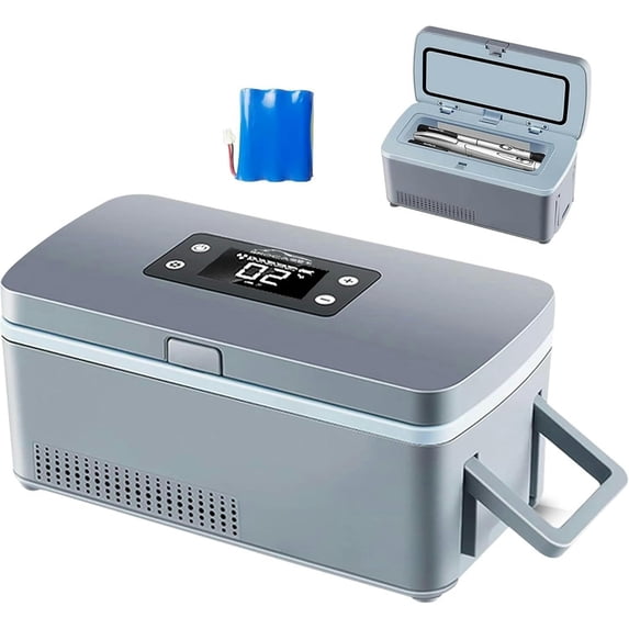 GXCZ Insulin Cooling Box, Refrigerator, Insulin Cooling Box, USB Portable Refrigerator Cooler, Travel Case With Alarm Battery 10200mAh, Suitable For Home Use