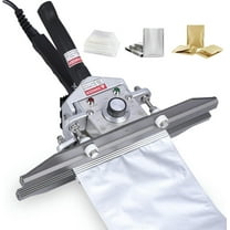 GXCZ Mobile Heat Sealer Bag Crimper Machine, Portable Hand Held Heat Crimper Sealer,10mm Seal Width, 0-300 Temperature Control, for Mylar Bag,Foil Bag, Cellophane Bag, Kraft Paper Bag,200mm(400mm)