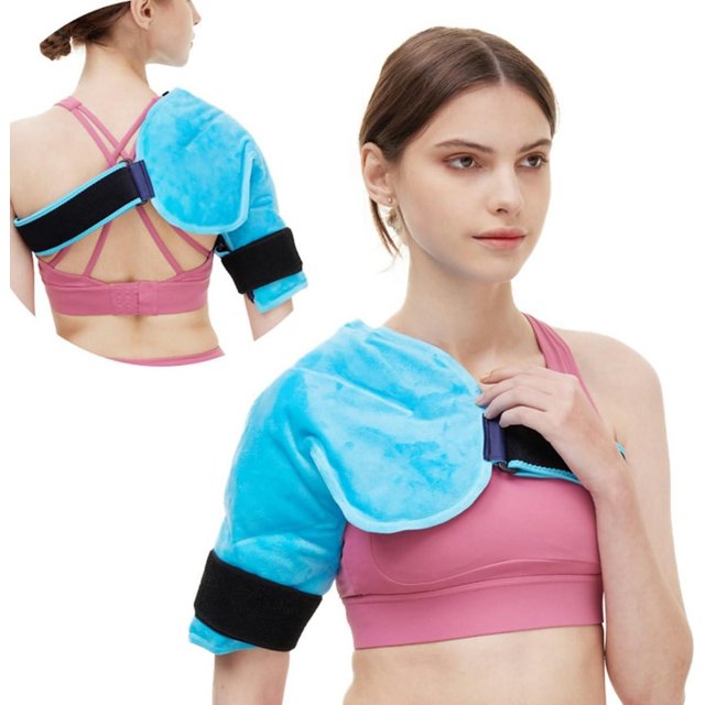 GXCZ Shoulder Ice Pack Rotator Cuff, Flexible Reusable Gel Shoulder Ice Cold Pack, Hot and Cold