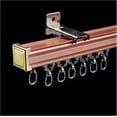 thumbnail image 1 of GXCZ Sliding Ceiling Curtain Track - Wall Mounted Curtain Rod System - Comes With All Accessories - For Bedroom, Living Room, Kitchen, Bathroom(White-ceiling,120cm), 1 of 8