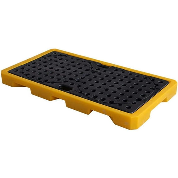 GXCZ Spill Containment Platform, Anti-slip Spill Platform, Modular Warehouses Factory Garage Industrial Uses Polyethylene Pallet, Storage Stack Paint Bucket, Leakproof Tray ( Size : 26.57x26.57x5.91in/67.5