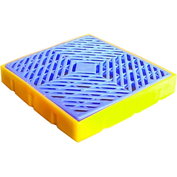 GXCZ Spill Containment Platform, Static Modular Polyethylene Pallet With Drain Outlet, Warehouses Factory Leakproof Tray, Anti-skid Can Stack Oil Drums Paint Bucket Pallets ( Size : 51.18x27.56x11.81in/130