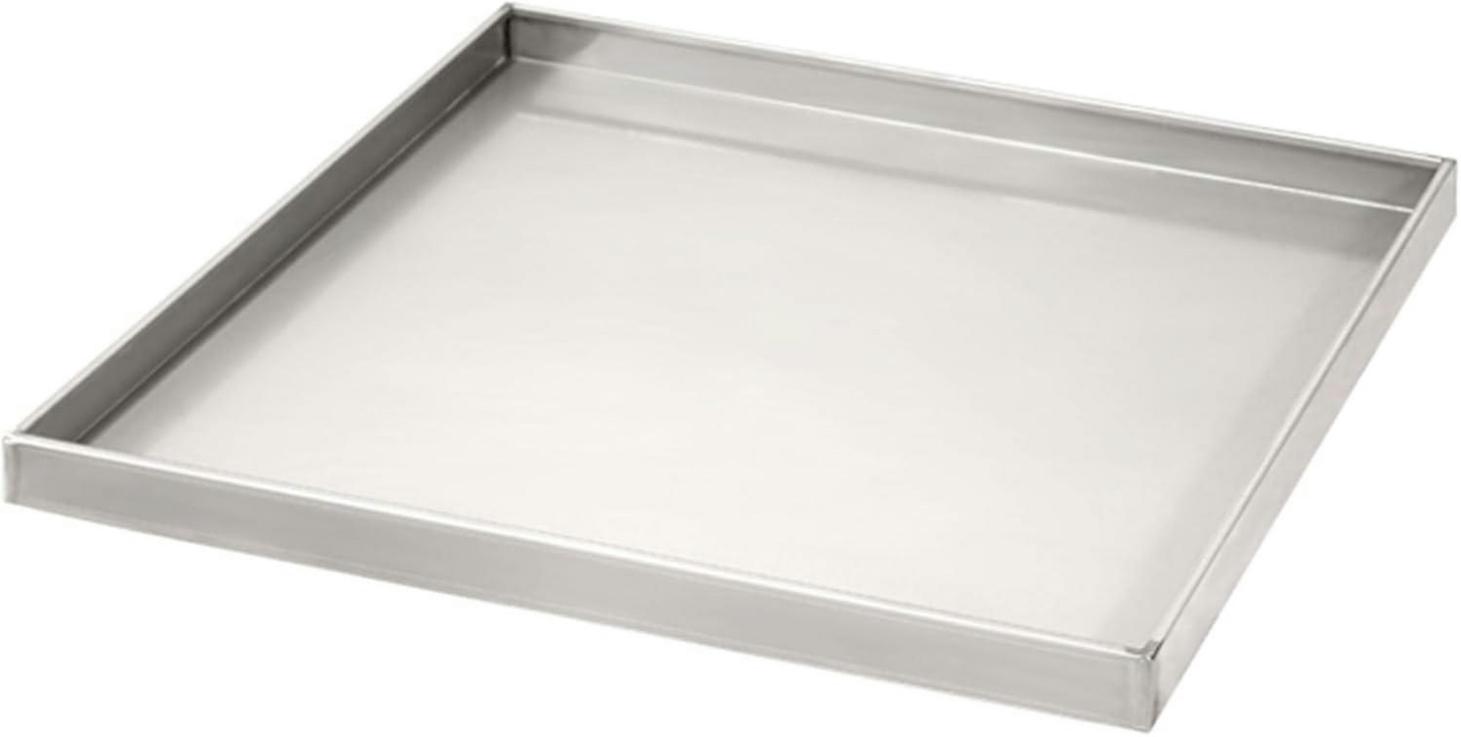 GXCZ Stainless Steel Leakproof Tray, Rectangular Oil Change Drain Pan, Kitchen Factory Warehouse Garage Drain Tray, Spill Containment Platform, Pallets (Size : 27.56x27.56x1.97in/70x70x5CM)