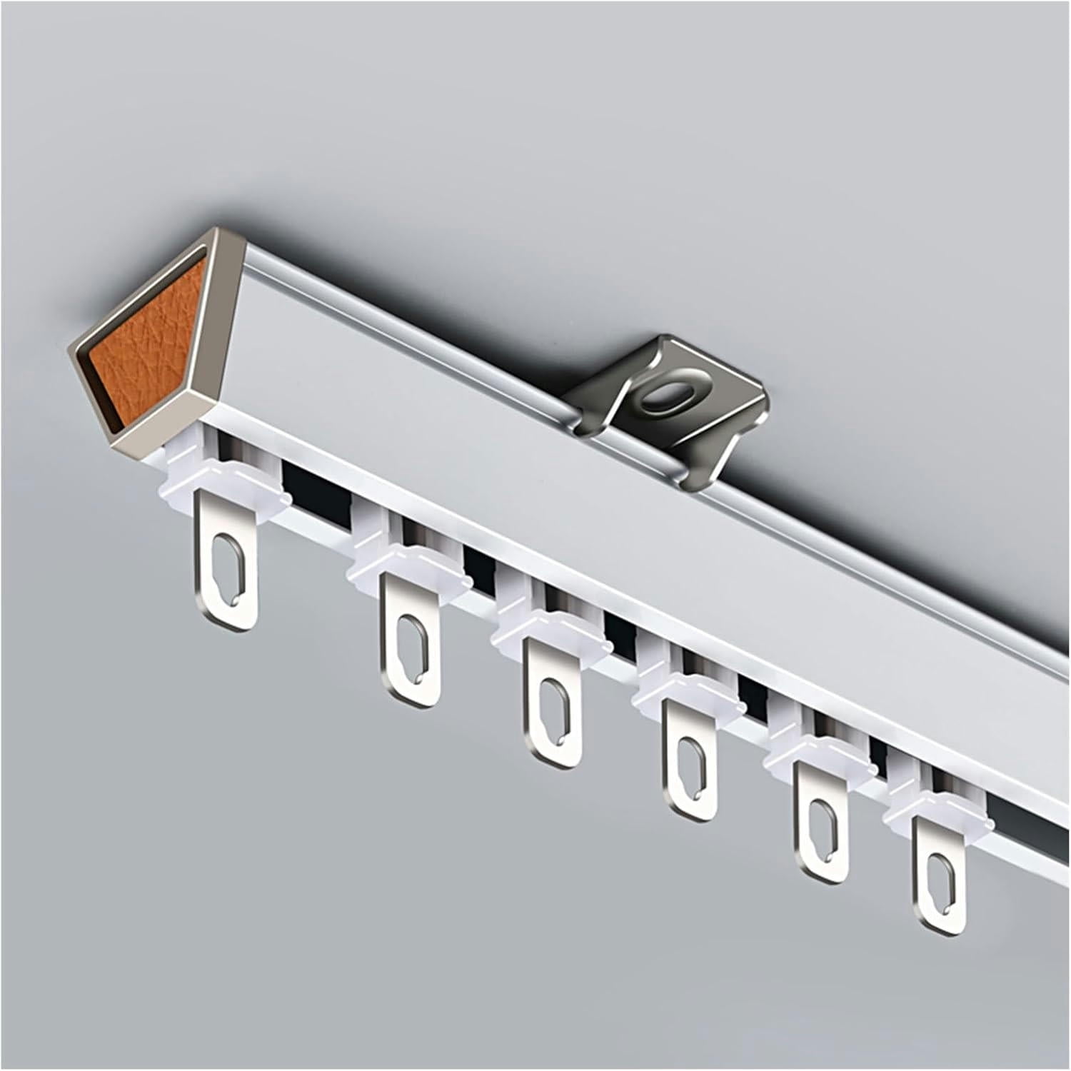 GXCZ V-shaped Curtain Single Track, Aluminum Room Divider Curtain Track ...