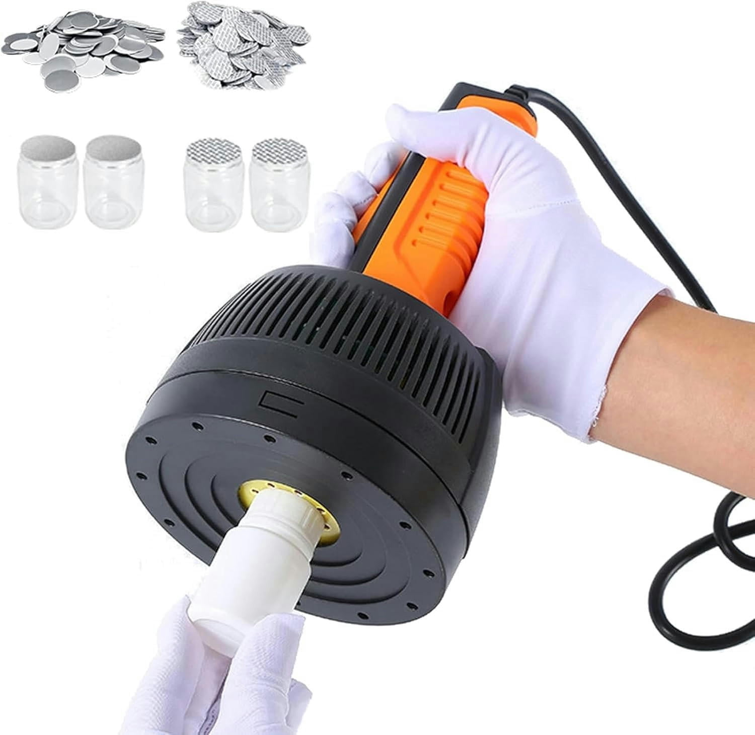 GXCZ Vacuum SealerHand Held Electromagnetic Induction Sealer Bottle, Sealing Machine 20-100mm Aluminum Foil Plastic Capping Machine Sealer, One-Key Sealing, Fast Heat Dissipation