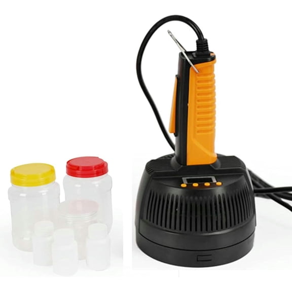 GXCZ Vacuum SealerHandheld Induction Sealer, Portable Heat Cap Seal Machine, 20-100mm, with Power Off Memory Function, Manual Electromagnetic Sealing Machine, for Plastic Glass Bottles Caps