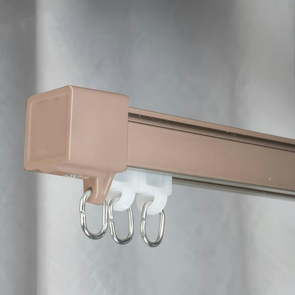 GXCZ Window Curtain Rod Aluminium Curtain Track Heavy Duty Curtain Rails Track System, Room Divider Track, Slide Quietly Curtain Track Rail For Window, Ceiling/Wall Mounted Runner Rail(Black-ceiling,140cm/4.6ft)