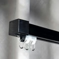 thumbnail image 1 of GXCZ Window Curtain Rod Aluminium Curtain Track Heavy Duty Curtain Rails Track System, Room Divider Track, Slide Quietly Curtain Track Rail For Window, Ceiling/Wall Mounted Runner Rail(Black-ceiling,140cm/4.6ft), 1 of 7