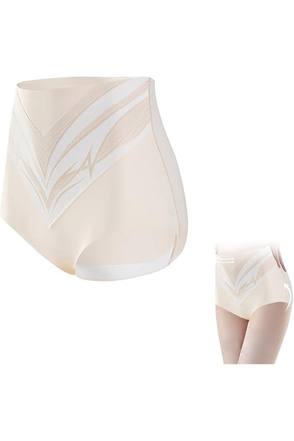 -Liquid Double Layer Compression Belly Compression Pants Women's High Waist Non Silk Crotch Bactericidal Women's Lightweight Pants Ladies Light Shaping Pants