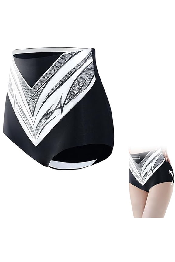 -Liquid Double Layer Compression Belly Compression Pants Women's High Waist Non Silk Crotch Bactericidal Women's Lightweight Pants Ladies Light Shaping Pants