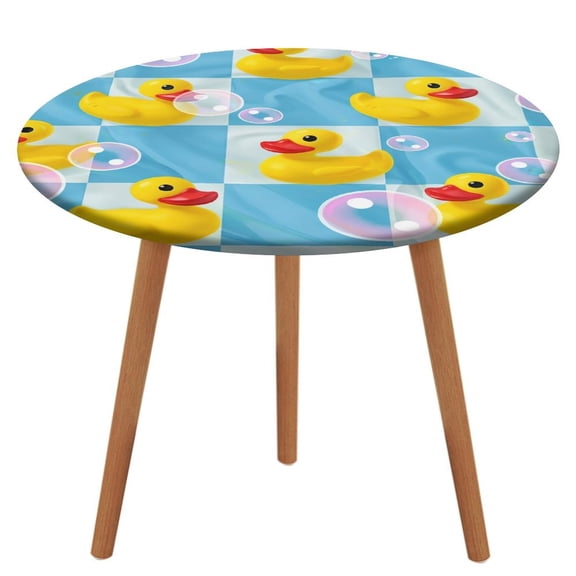 GXFACAI Bubbly Rubber Ducks Waterproof Oil-Proof Table Cloth, Wipeable Spill-Proof Table Cover for Dining Table, Heavy Duty Durable Tablecloth for Kitchen, Party, Picnic, Home Decor