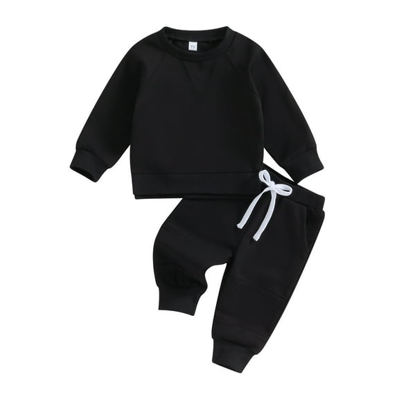 GXFC Baby Boys Fall Tracksuit Outfits Set Clothes 6M 1T 2T 3T Toddler Boys Long Sleeve Sweatshirt and Elastic Waistband Sweatpants 2 Piece Casual Autumn Clothing for Kids Boys