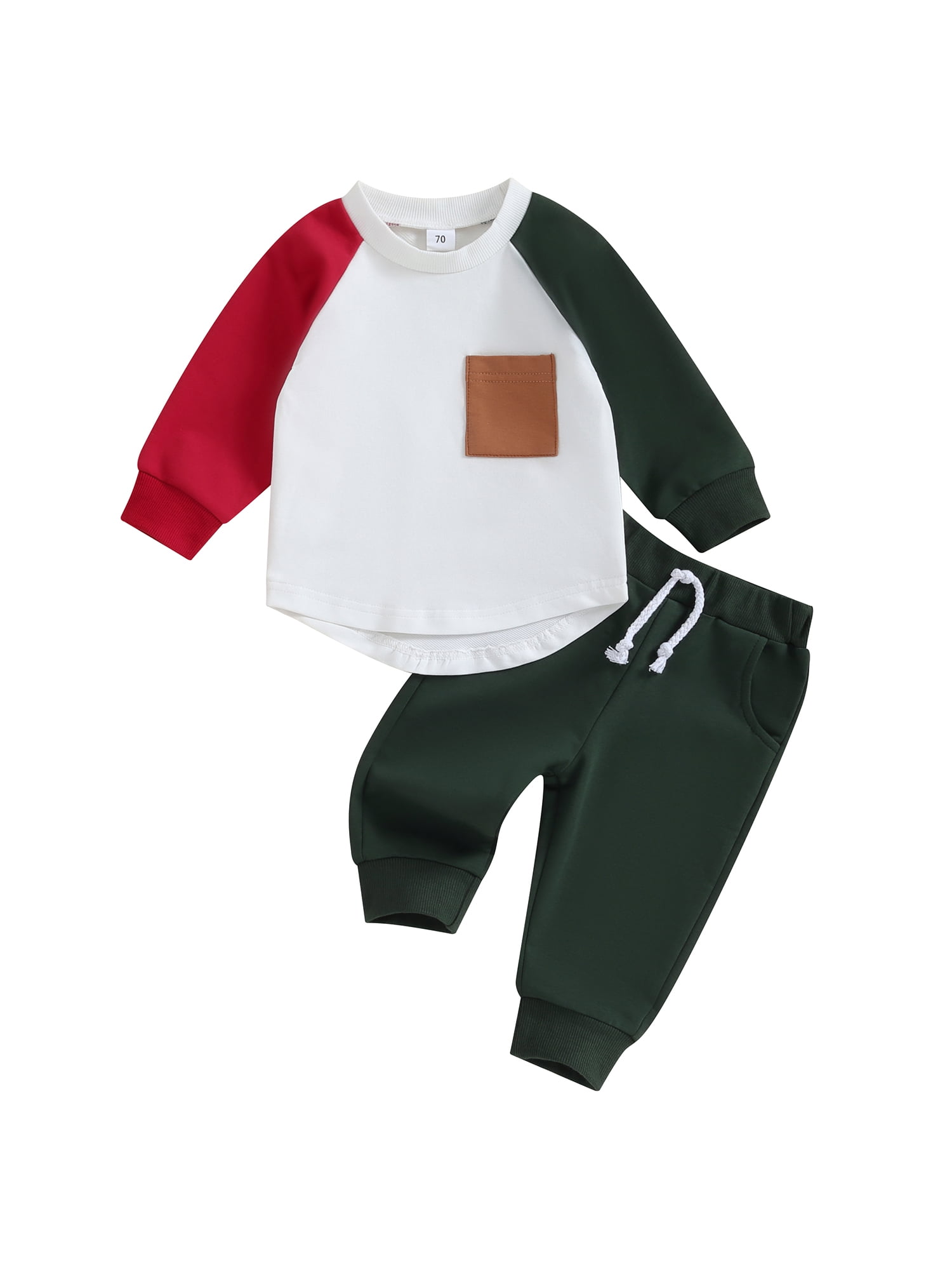 Baby Boys Red Sports Tracksuit – Soft Winter Wear Set main image 1