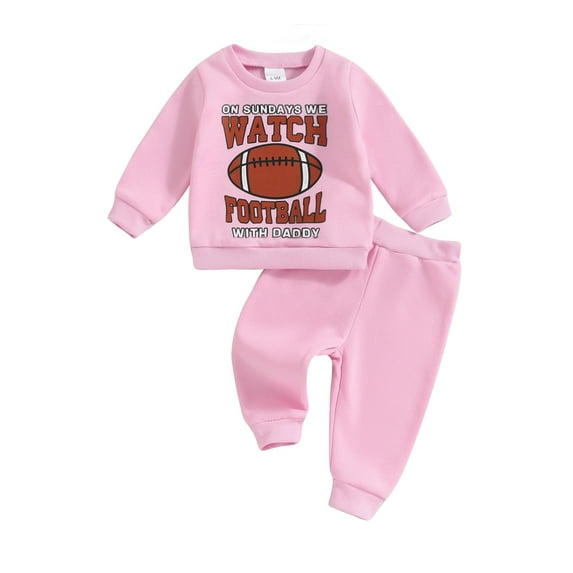 GXFC Baby Boys Girl Fall Outfits Set Clothes 6M 1T 2T 3T Toddler Boys Long Sleeve Letter Print Sweatshirt and Pants 2 Piece Casual Autumn Clothing for Kids Boys