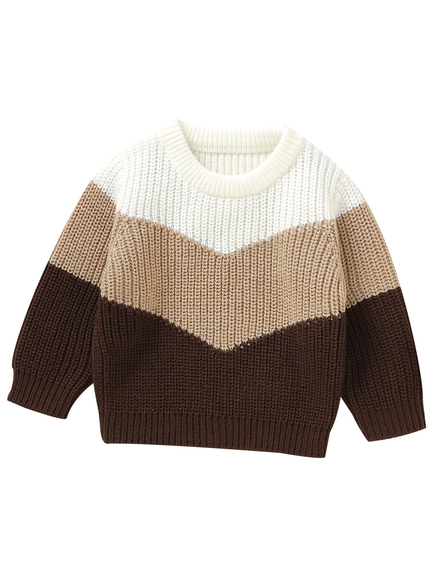 GXFC Baby Sweaters for Boys Girls 6M 1T 2T 3T Kids Long Sleeve Contrast