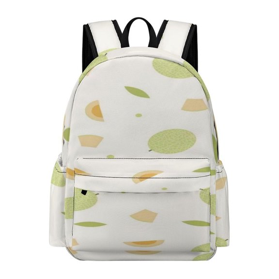 GXFC Cartoon Melon Slice Pattern Printed Oxford Backpack, Large Capacity Laptop Backpack, Water Resistant, Travel Daypack for College Work Commuting Adults,