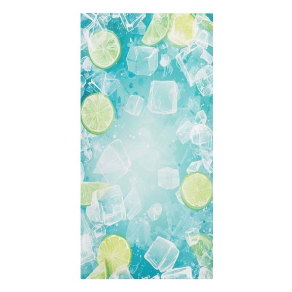 GXFC Ice Lime Summer PatternBeach Towel, Sand Free, Quick Dry, Highly Absorbent, Compact Lightweight, Travel Beach Towel, Essential for Swimming Pool Vacation Camping Yoga, Gift for Father'sday Birth