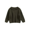 thumbnail image 1 of GXFC Infant Baby Boys Girls Fall Cable Knit Sweater Newborn Long Sleeve Solid Knitwear Tops Toddler Casual Warm Autumn Winter Pullovers Clothes 0-3M, 1 of 8