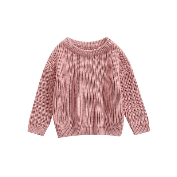 GXFC Infant Baby Boys Girls Fall Cable Knit Sweater Newborn Long Sleeve Solid Knitwear Tops Toddler Casual Warm Autumn Winter Pullovers Clothes 0-3M