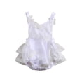 thumbnail image 1 of GXFC Infant Baby Girl Lace Rompers Skirt Newborn Girls Sleeveless Butterfly Embroidery Short Jumpsuit Casual One Piece Cloths 0-24M, 1 of 9