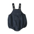 thumbnail image 1 of GXFC Infant Girls Boys Fall Suspenders Jumpsuits 3M 6M 9M 12M 18M Newborn Rompers Shorts, 1 of 8