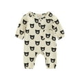 thumbnail image 1 of GXFC Infant Girls Fall Jumpsuits Clothes 3M 6M 9M 12M 18M 24M Newborn Girls Long Sleeve Bear Print Bodysuit Babysuit Clothing for Baby Girls, 1 of 8