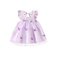 thumbnail image 1 of GXFC Infant Girls Summer 3D Butterfly Dress Newborn Girls Fly Sleeve Sling Tulle Princess Dress Casual One Piece Dress for Beach Party 6-24M, 1 of 9